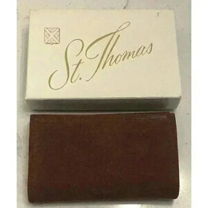 Vintage St Thomas Key Valet Case Holder with Box *READ*